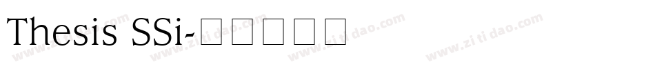 Thesis SSi字体转换